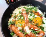 焼肉生だれでスキレットウィンナー目玉焼作り方7写真