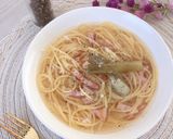 サラダチキンリメイク♡スープパスタ作り方5写真
