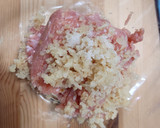蓮根と榎の鶏団子and蓮根乗せ焼き作り方7写真