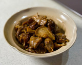 砂肝と椎茸の黒胡椒炒め作り方3写真