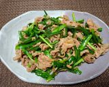 豚肉のにらと生姜炒め作り方4写真