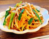 ご飯がすすむ♪豚もやしキムチのふんわり卵作り方6写真