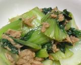 チンゲン菜とツナ缶の中華風炒め作り方7写真