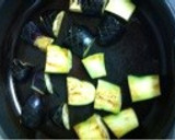 夏！！揚げ茄子風〜ピリ辛玉ねぎソース作り方2写真