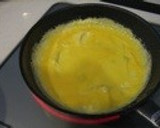 我が家のあっさり挽肉入り和風オムライス♬作り方6写真