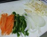 たっぷり野菜と豚肉のめんたい和え作り方1写真