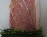 花ニラ(韮菜花)の豚肉巻き作り方3写真