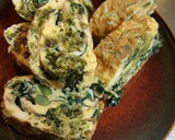 金時草（きんじそう）と青さの卵焼き作り方5写真