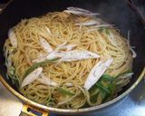 ネギと鶏肉の簡単パスタ作り方5写真