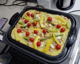 ホットプレートでシーフードパエリア作り方7写真
