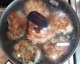 砂肝入り豆腐ハンバーグのきのこあんかけ作り方7写真