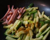 ズッキーニのカレー炒め！作り方3写真