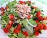 野菜たっぷりサラダうどん作り方3写真