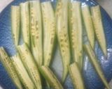 おくら☆の味噌チーズ焼き〜作り方1写真