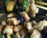 鶏肉とナスピーマンふっくら炒め作り方5写真