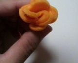 オレンジ色のお花＆トマップル作り方5写真