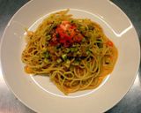 105円いわしのトマト煮缶でパスタ作り方7写真