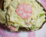 えびとアボカドのわさびマヨ和え作り方3写真