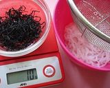 旨味絡む✿ひじき蒟蒻入りでもやしのナムル作り方2写真