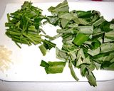 空芯菜のにんにく塩炒め作り方2写真