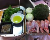 チキンの焼きサラダ　☆バジル仕立て☆作り方1写真