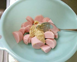 魚肉ソーセージ☆わさび酒粕あえ作り方2写真