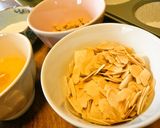 キャラメルチョコとアーモンドのマフィン。作り方2写真