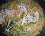 中華風かまぼこ入り炒め作り方4写真