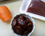 しょうゆ豆とマグロの甘辛煮作り方1写真