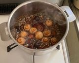 天津甘栗とマッシュルームの煮物作り方4写真
