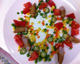 ちょっぴりの野菜とバケットでパンサラダ作り方6写真