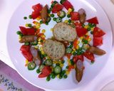 ちょっぴりの野菜とバケットでパンサラダ作り方7写真