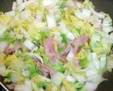白菜とベーコンのペペロンチーノ作り方5写真