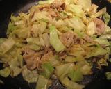 キャベツと豚肉の味噌炒め作り方4写真
