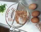 男のフカフカオムレット風お好み焼き作り方1写真