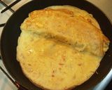 男のフカフカオムレット風お好み焼き作り方4写真
