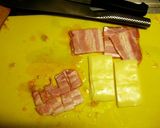 チーズハンバーグのケチャップ煮バジル風作り方3写真