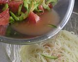 ルビーグレープフルーツの素麺サラダ作り方4写真