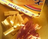 チーズ入り❤いんげんとハムのサラダ作り方1写真