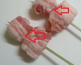 おつまみに♪うずら卵の豚バラ巻き串♪作り方5写真