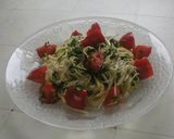 トマトと紫蘇の素麺チャンプルー作り方3写真