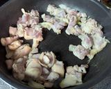 中島菜と鶏もも肉のいしるバター炒め作り方6写真