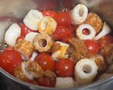 夏のお弁当♡竹輪とプチトマトの味噌煮作り方1写真
