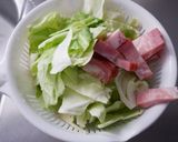 不器用ベーコンキャベツミルクパスタ作り方1写真