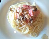 明太子とトマト☆冷製クリームうどん作り方6写真