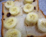 チーズ　on　レーズンバナナトースト作り方2写真