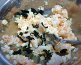たらこと豆腐とはんぺんの　磯風味卵焼き作り方2写真