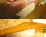 オクラ＆チーズ＆ハムのくるくる餃子作り方4写真