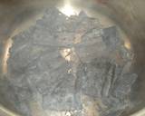 マクロビ手当法☆葛湯in昆布の黒焼き作り方1写真