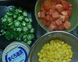 夏野菜(ゴーヤ・オクラ・トマト）のサラダ作り方2写真